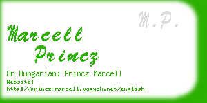 marcell princz business card